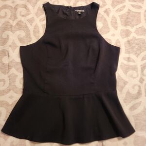 Express Black Peplum Top
